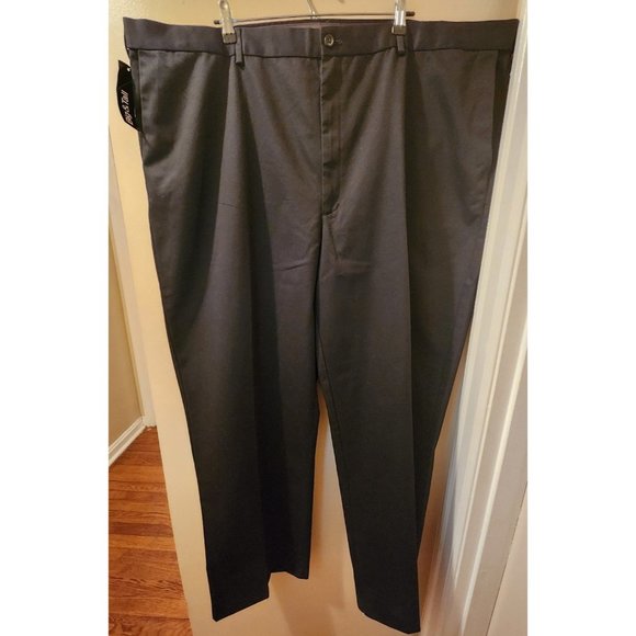 Haggar Mens Black Dress Pants Size 52W NWT - Picture 2 of 5